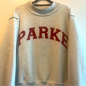 ♥️ Parke x SET Varsity Mockneck Sweatshirt ♥️ Ltd Edition V-Day Drop ♥️ L/XL